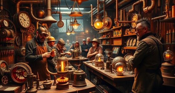 steampunk inventors whimsical creations