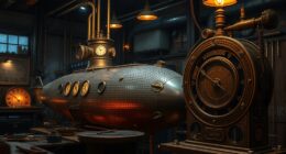 steampunk literature mechanical icons