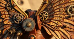 steampunk mechanical wing construction