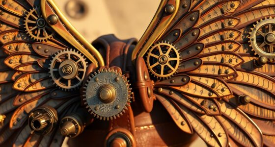 steampunk mechanical wing construction