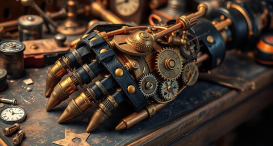 steampunk prosthetic arm construction