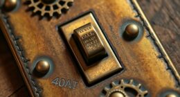 steampunk style switch cover
