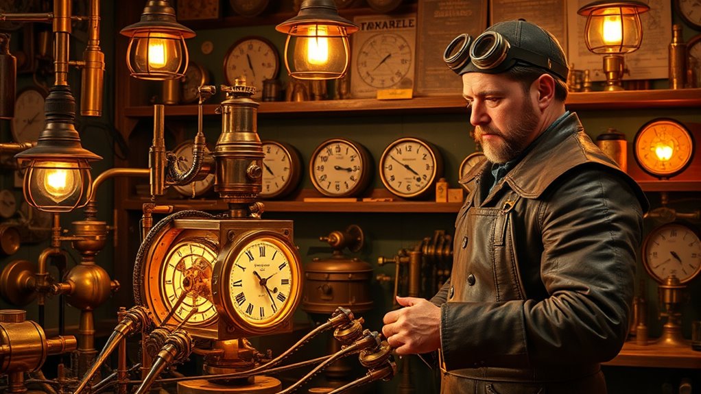 steampunk victorian technological inventions