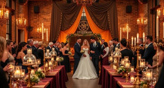 steampunk wedding event planning