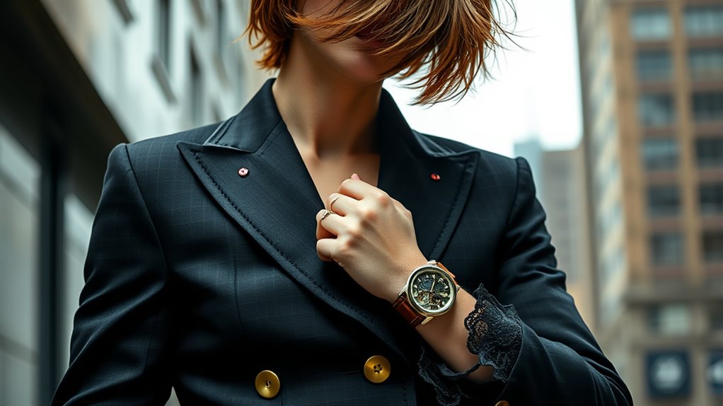 subtle vintage industrial accents