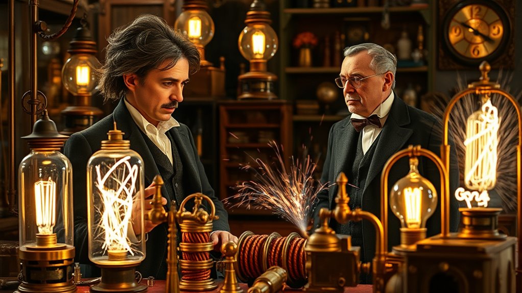 tesla edison early electricity