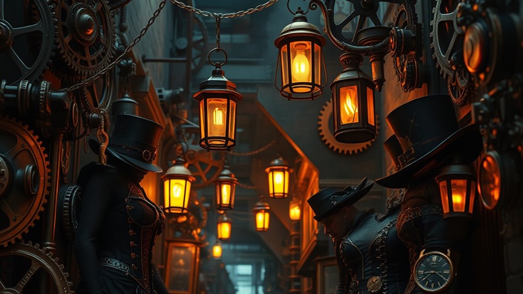 victorian elegance with gears