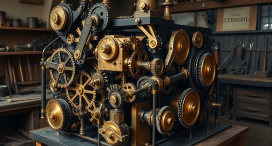 victorian era mechanical calculator