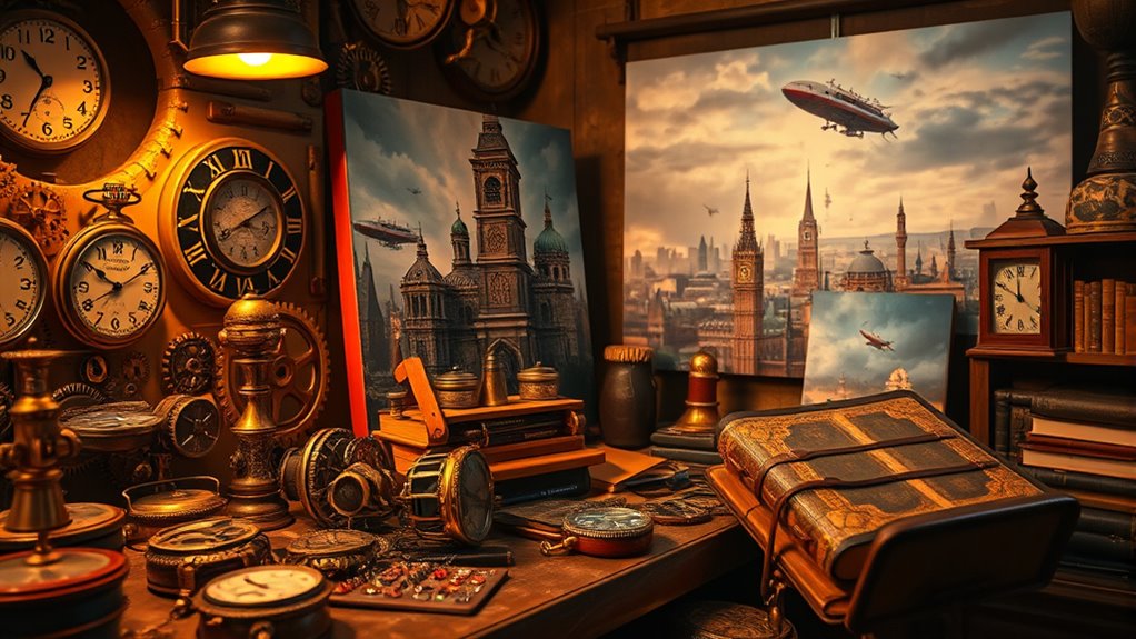 victorian fashion meets mechanical artistry