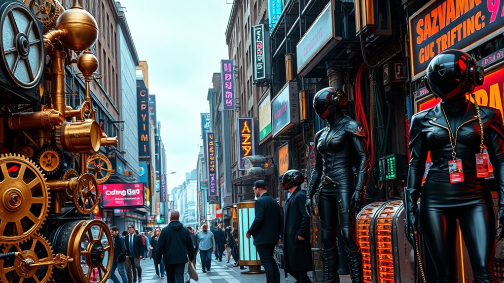 victorian inspired futuristic craftsmanship