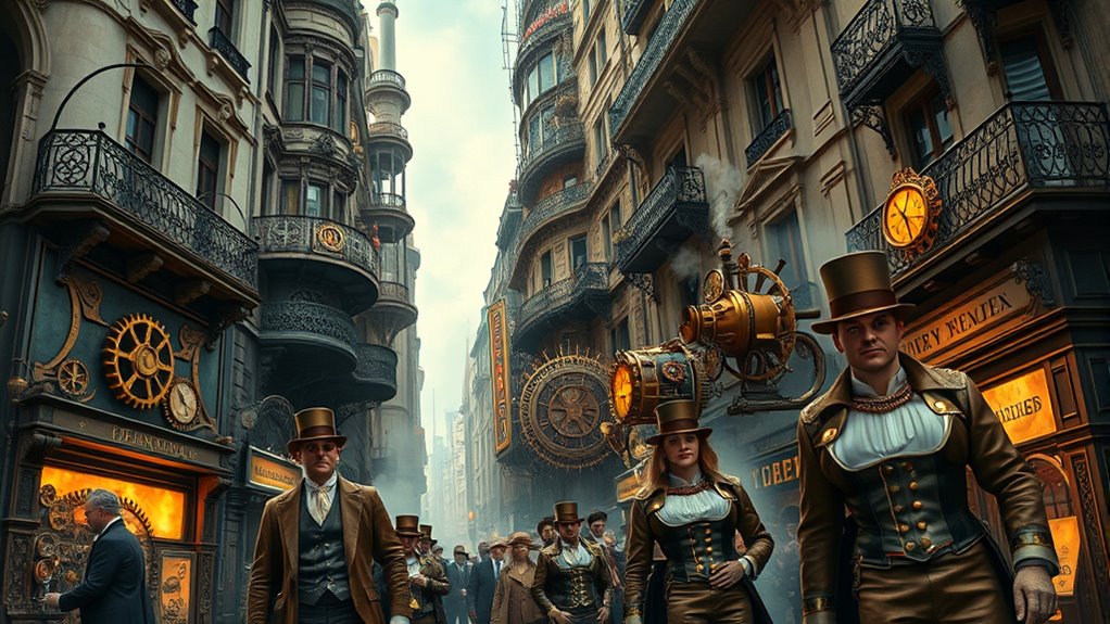 victorian inspired futuristic fashion