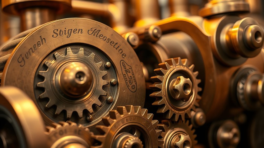 victorian inspired intricate gearwork