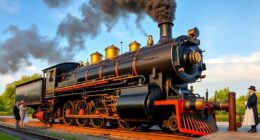 victorian steam locomotive trains