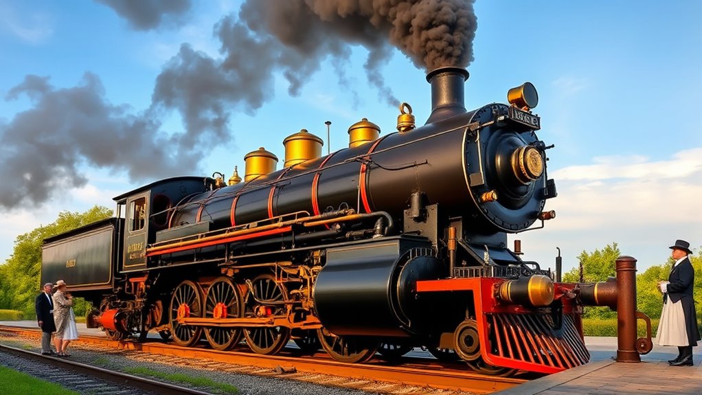 victorian steam locomotive trains