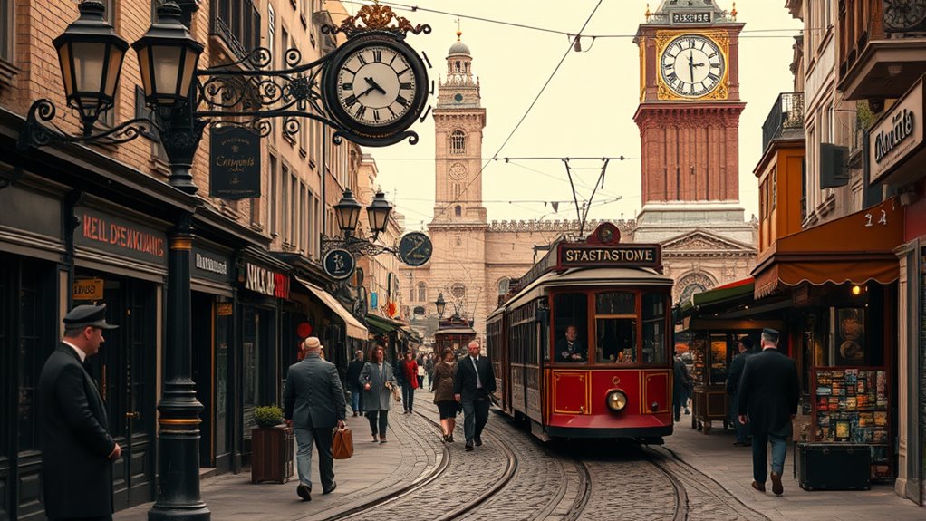victorian steam powered cityscape