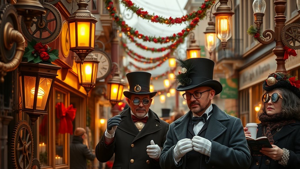 victorian steampunk holiday enchantment