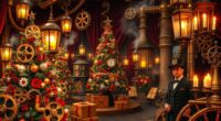 victorian steampunk holiday festivities