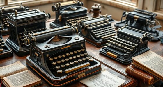 vintage 19th century typewriters