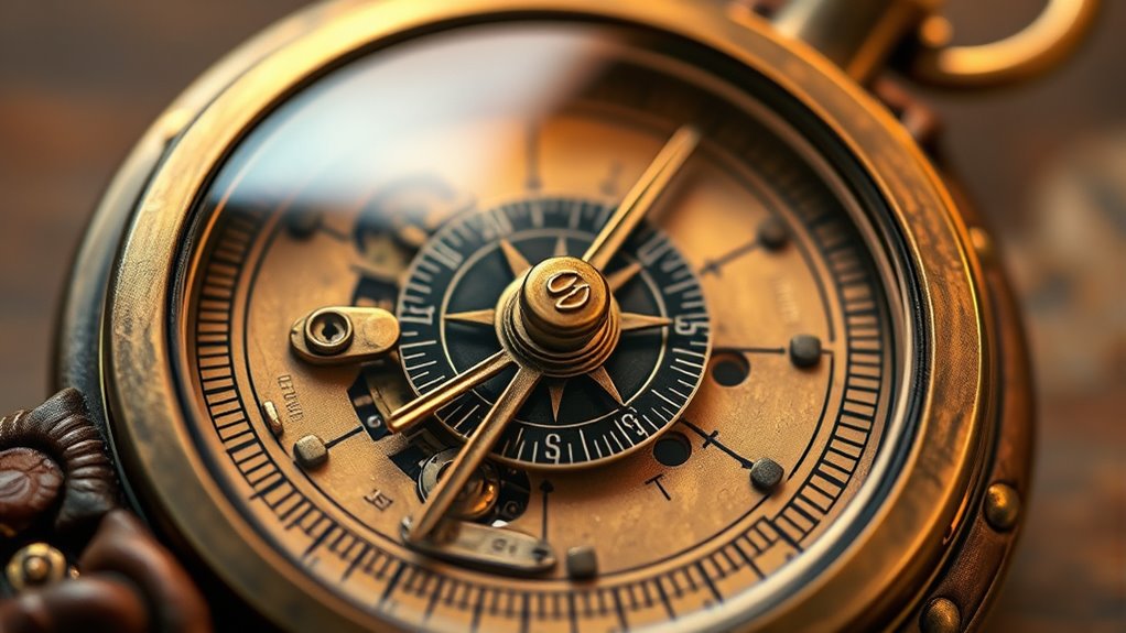vintage gear driven navigation device