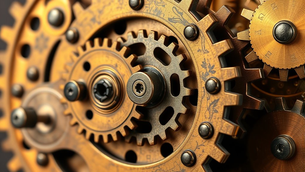 vintage industrial gear craftsmanship