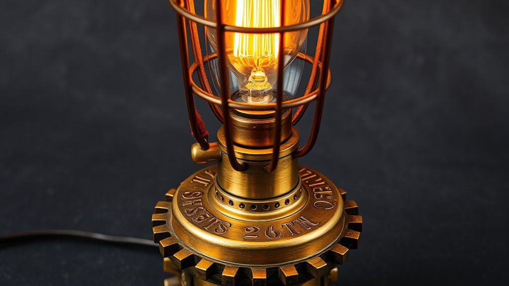 vintage industrial steampunk lighting