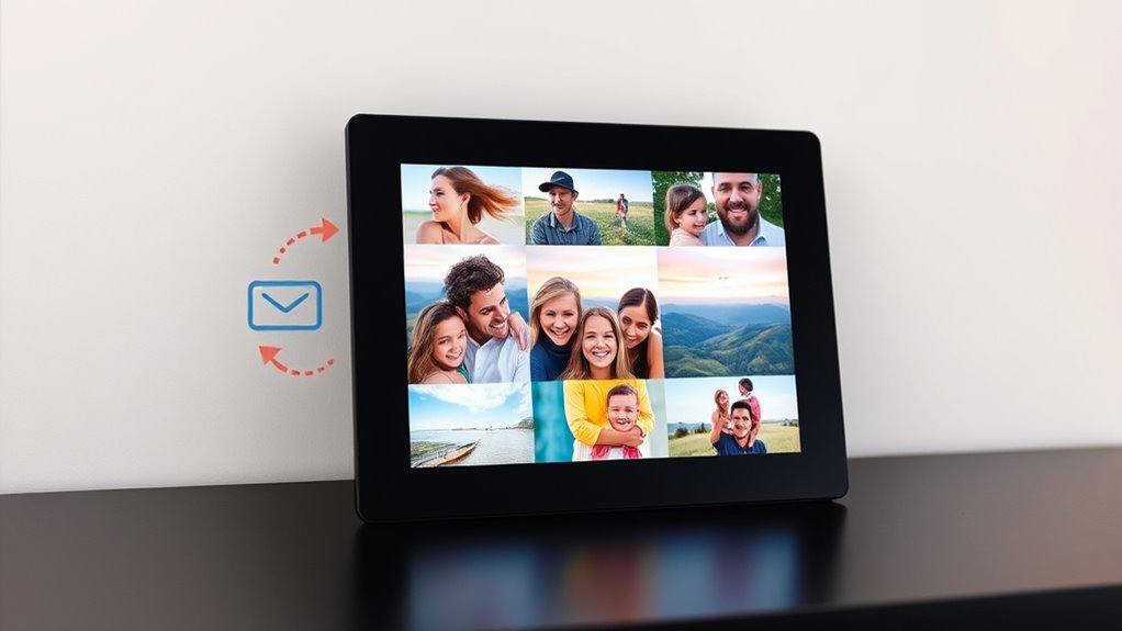 digital frames with email sharing
