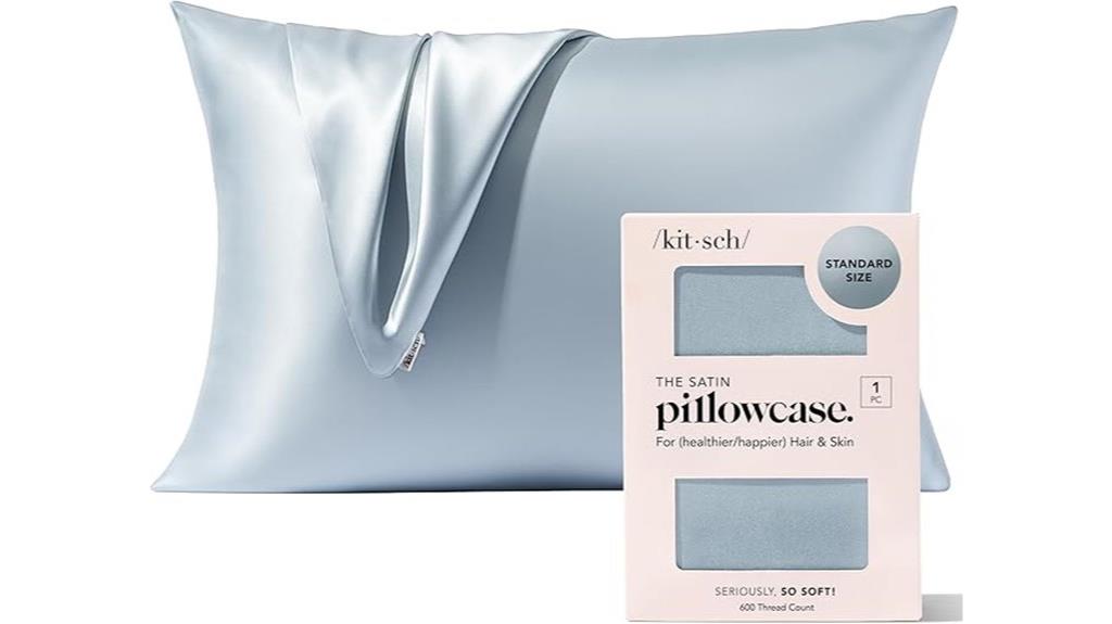 queen size blue pillowcase