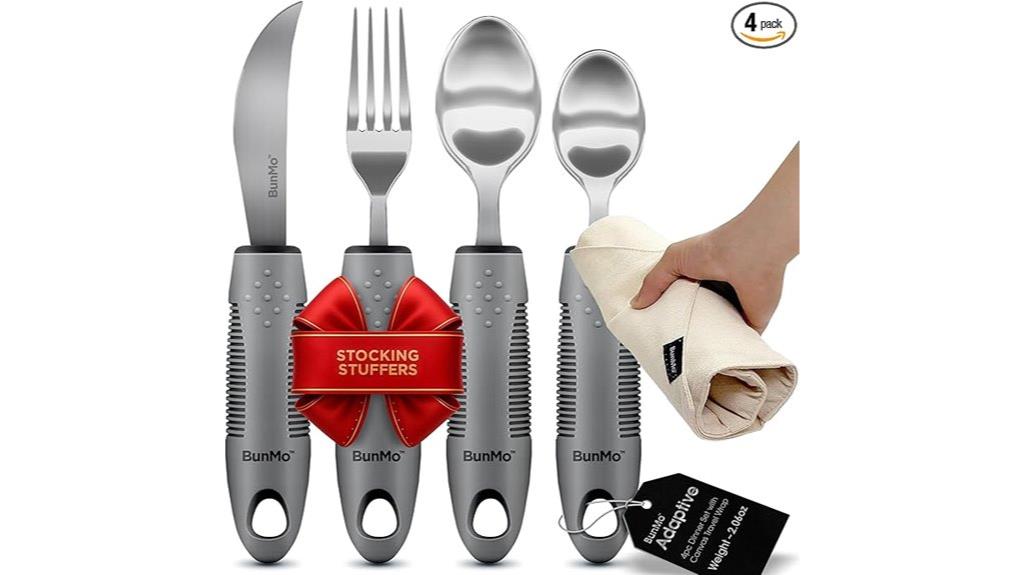 senior friendly adaptive utensil set