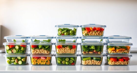 top glass meal storage