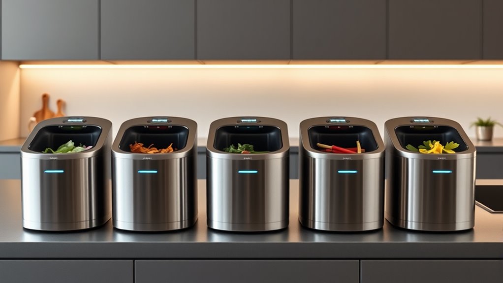 top kitchen compost bins