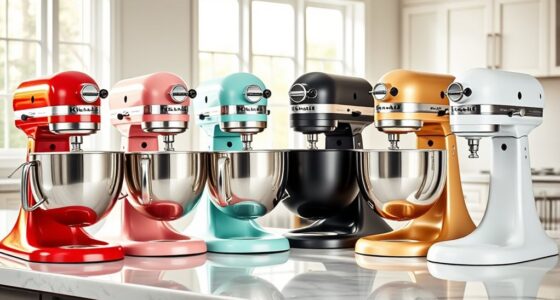 top kitchenaid mixer colors