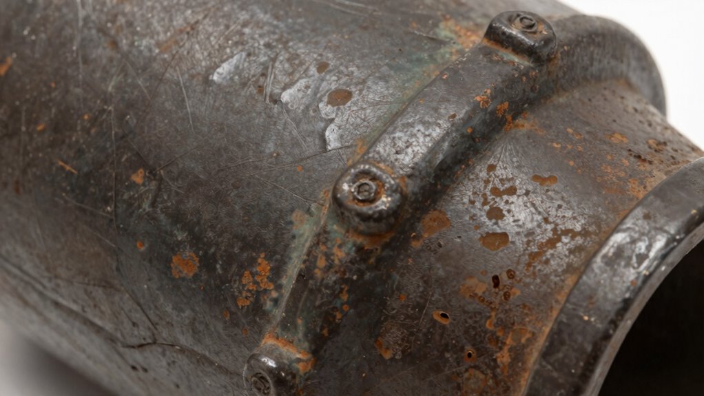 aged metal realistic finishing