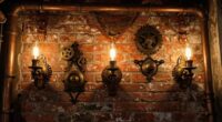 arrange vintage industrial lighting