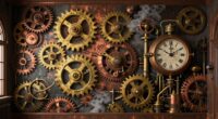 bold steampunk wall art