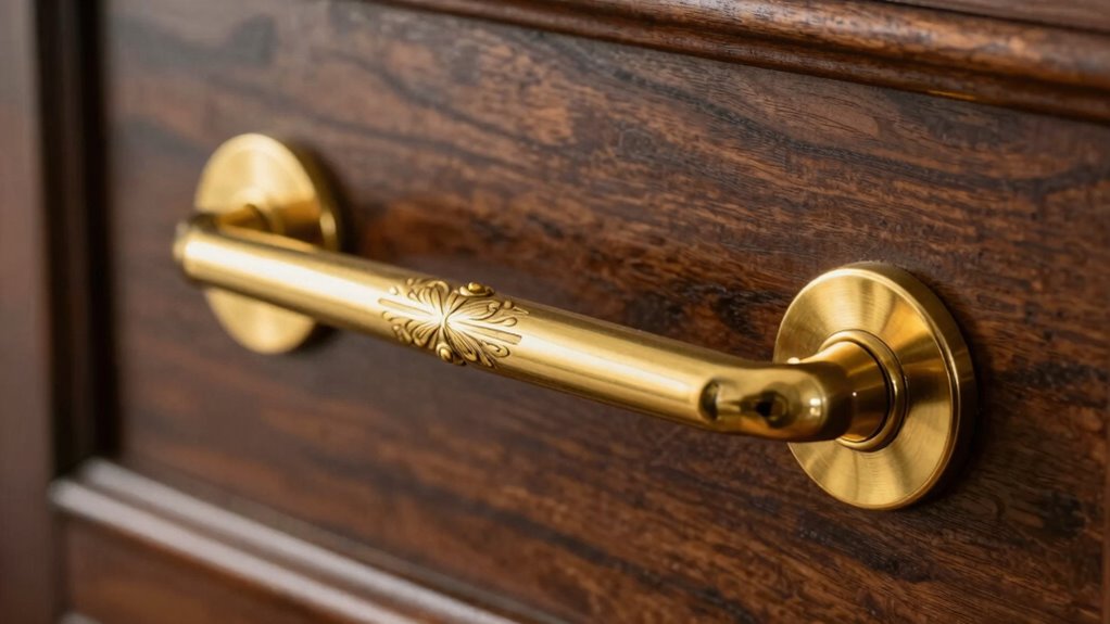 brass enhances tactile luxury