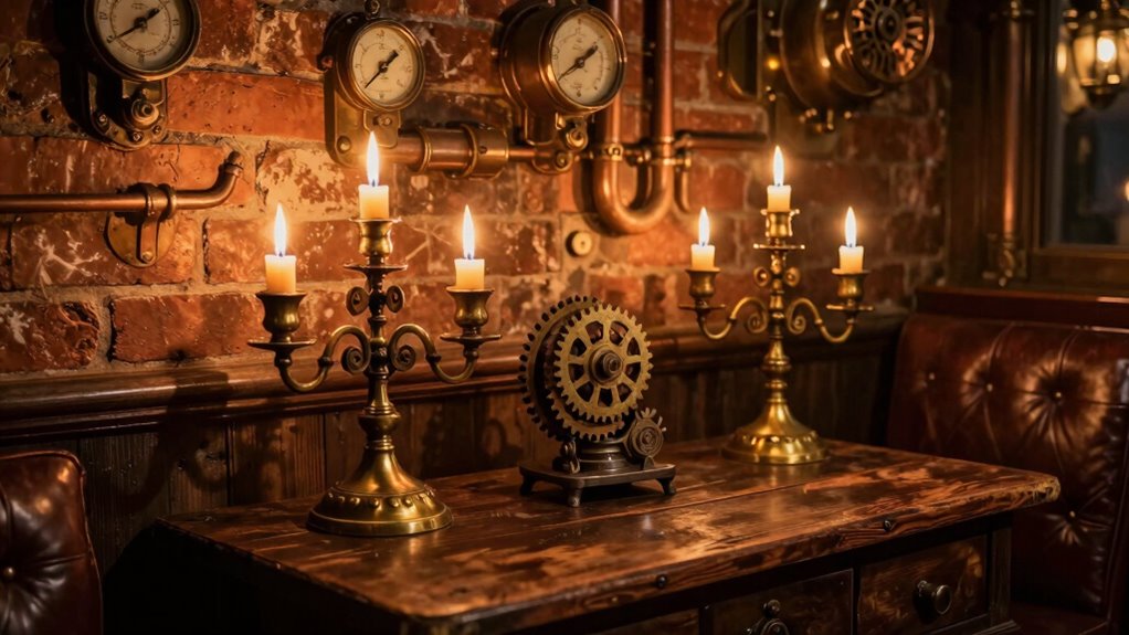candle holders enhance warmth