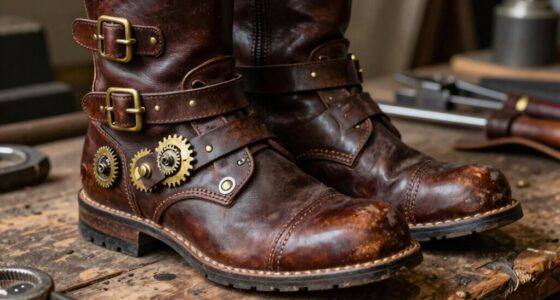 comfortable all day steampunk boots