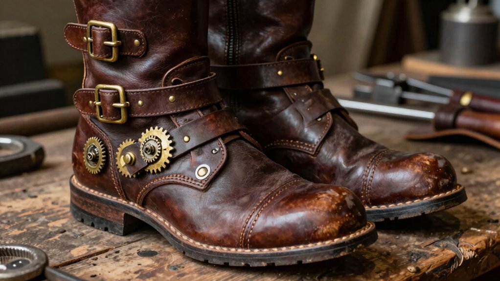 comfortable all day steampunk boots