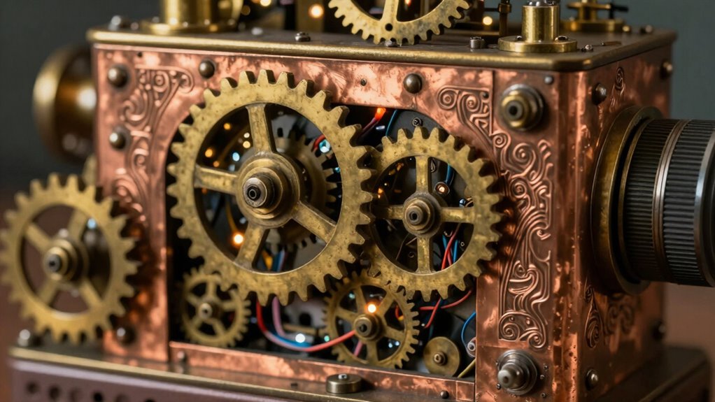 concealed electronics in steampunk