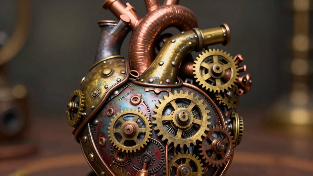 create a steampunk heart
