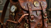 create intricate steampunk backpack