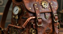 create intricate steampunk backpack