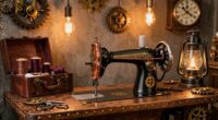 create vintage industrial workspace
