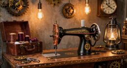 create vintage industrial workspace