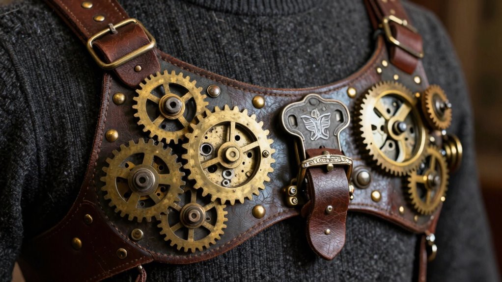 create vintage leather gear