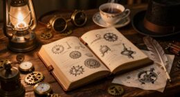 creating a detailed steampunk history