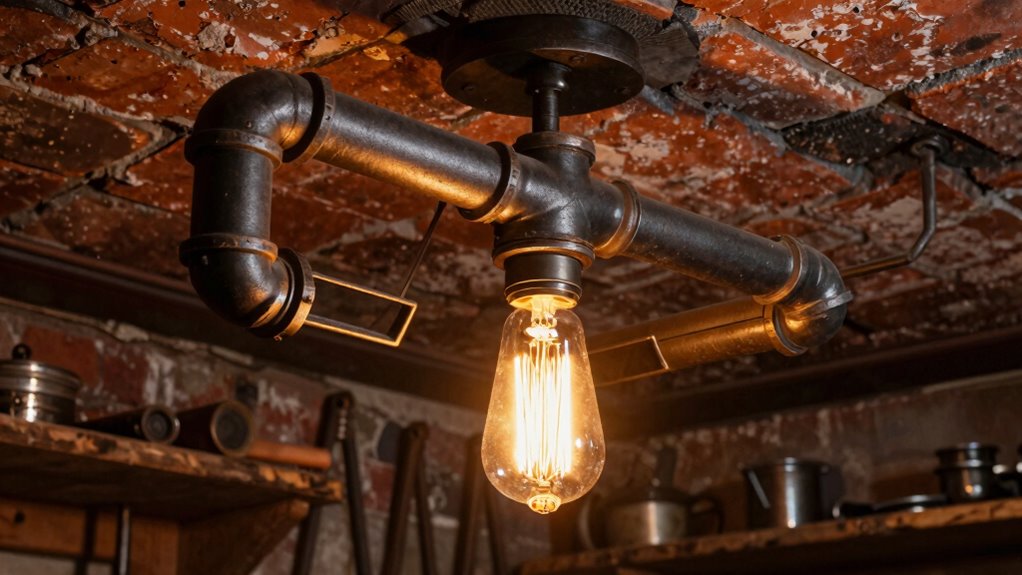 diy vintage industrial lighting