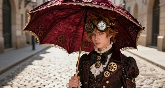 elegant steampunk parasol designs