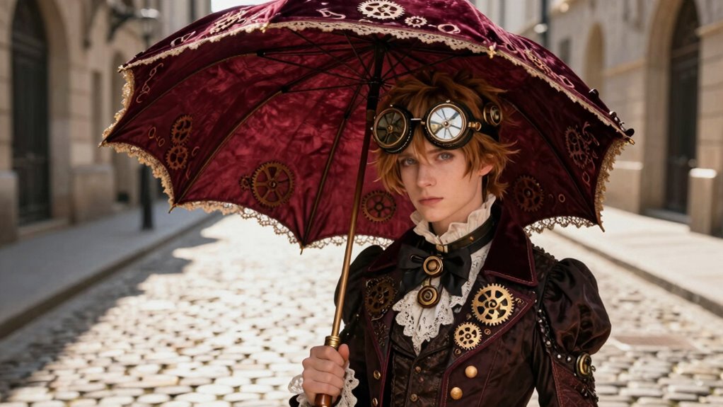 elegant steampunk parasol designs