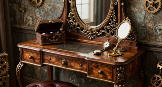 elegant steampunk vanity ideas